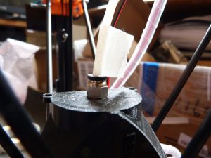 tubing inserted